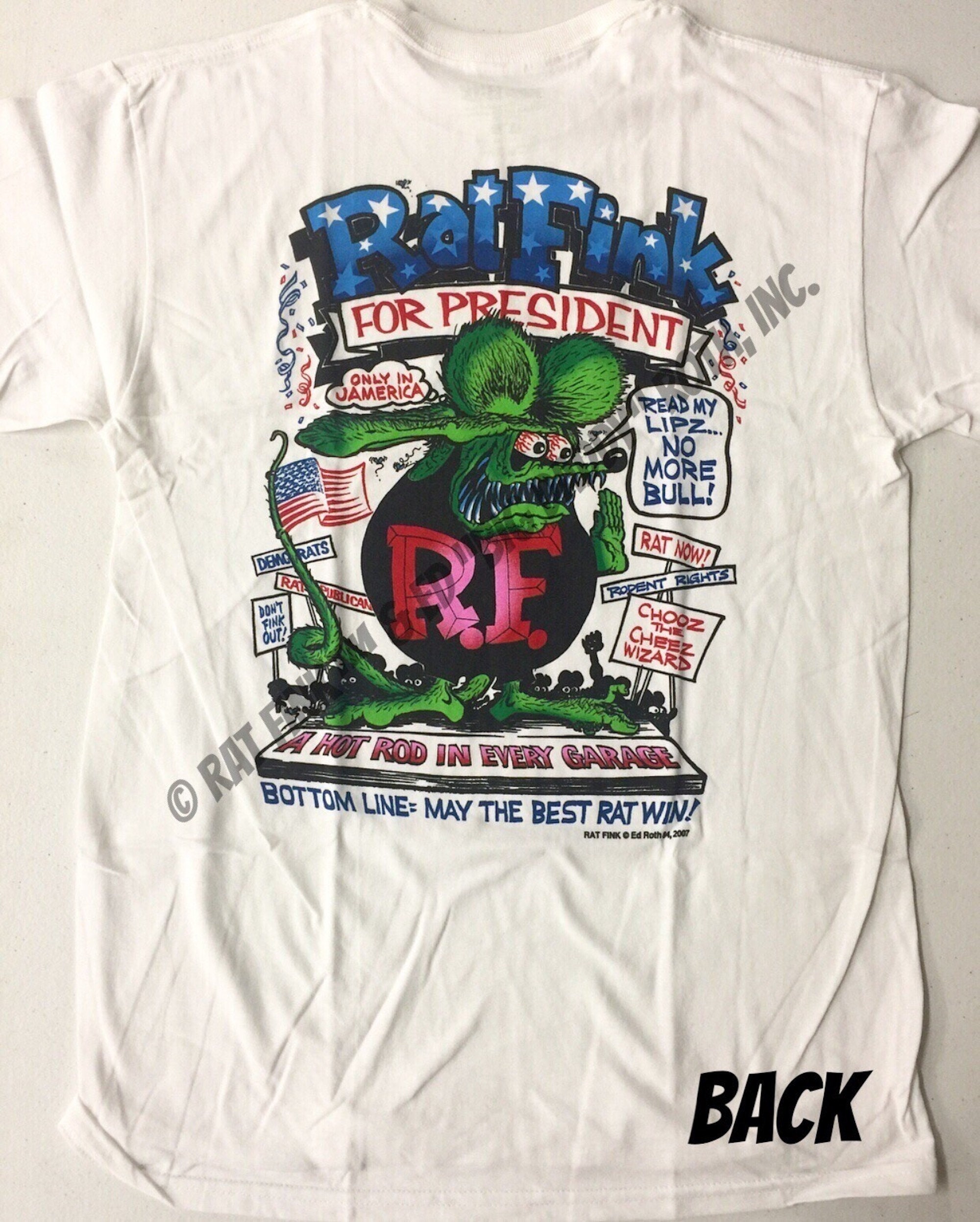 Ratfink T Shirts Big Daddy Clothing Ed Roth Signature Tee Automotive Shirts