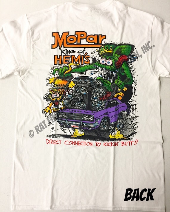 Official Rat Fink Mopar King of Hemis T-shirt Ed Big Daddy Roth