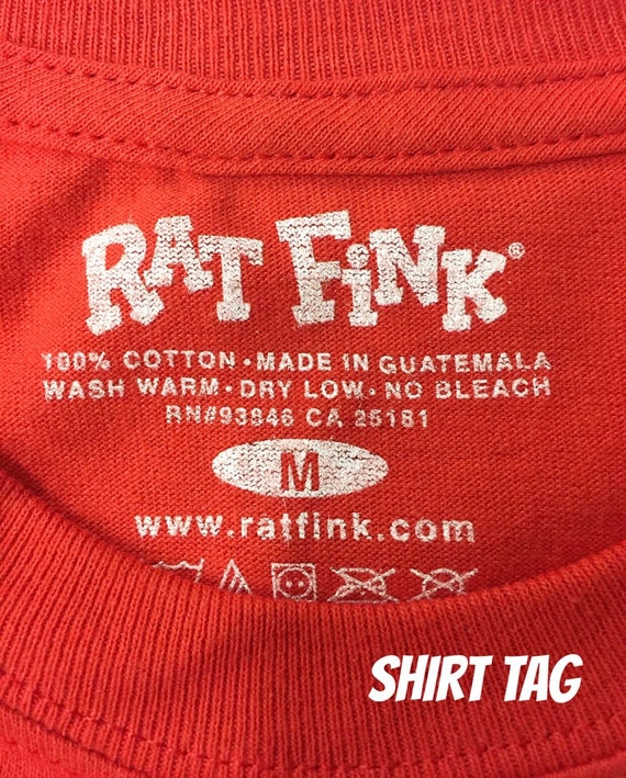 Official Rat Fink Trixie Fink T-shirt Ed Big Daddy Roth Red - Etsy
