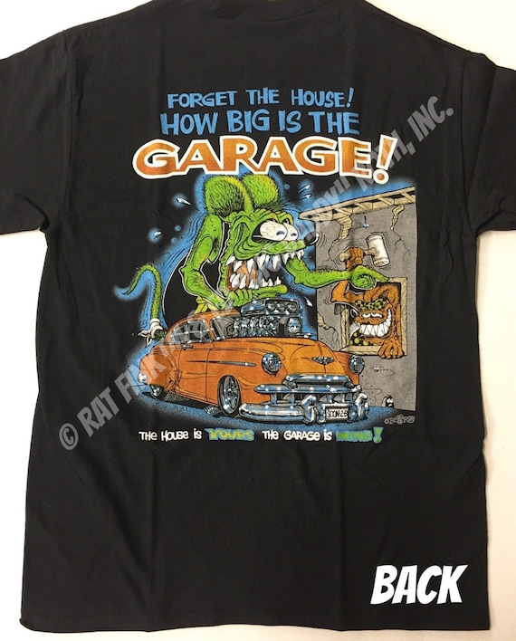 Official Rat Fink Forget the House T-shirt Ed Big Daddy Roth Men's
