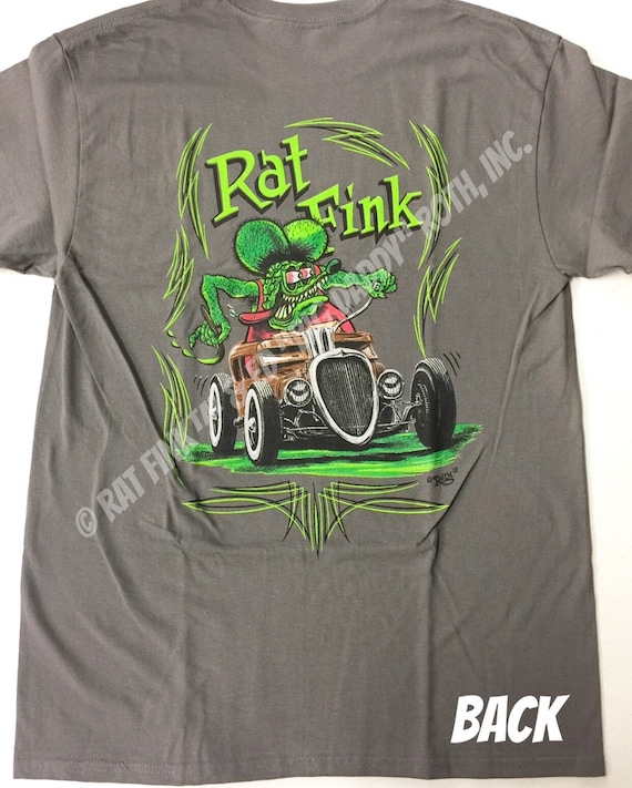 Official Rat Fink 2015 Hot Rod T-shirt Ed Big Daddy Roth Men's Tee