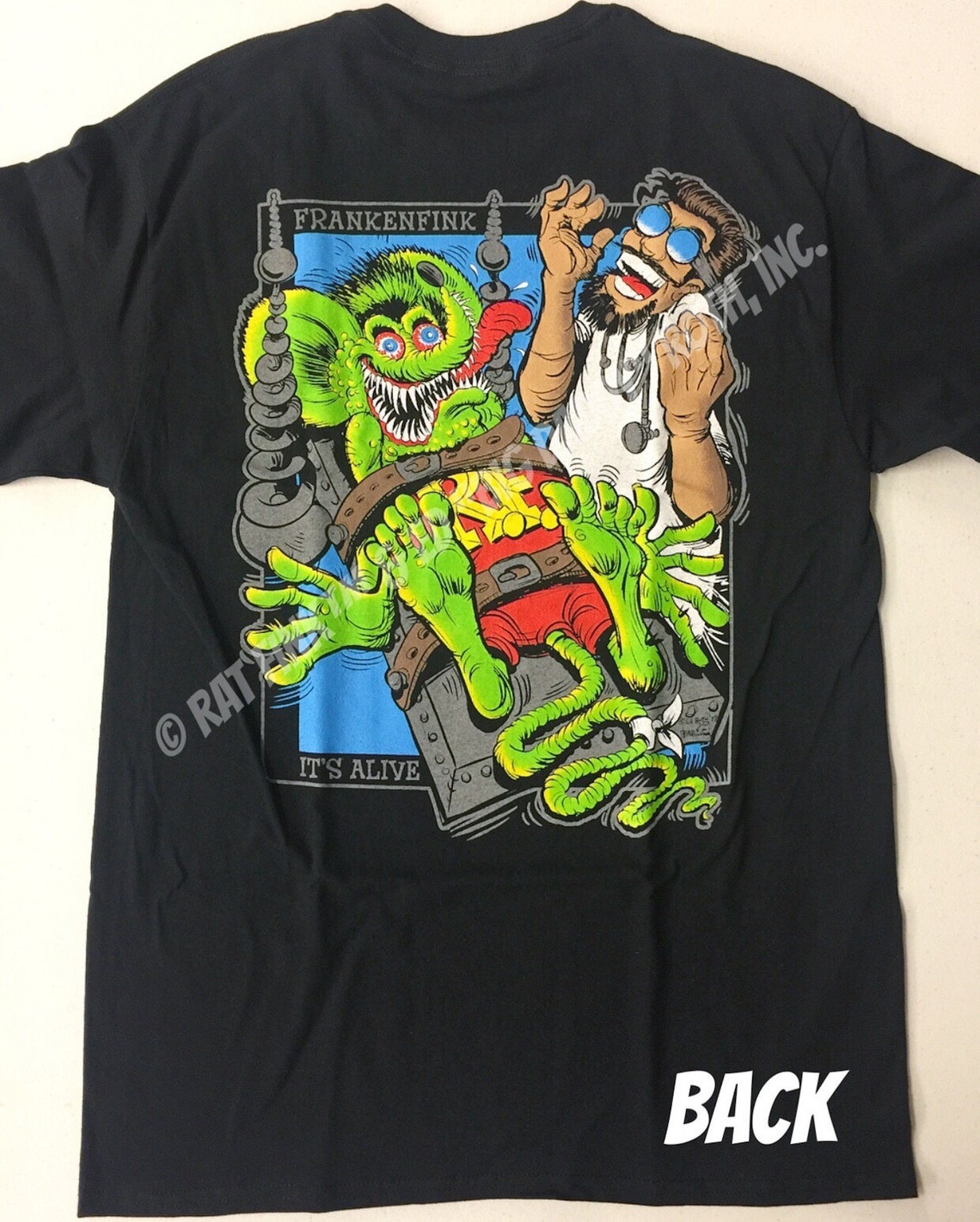 Official Rat Fink Frankenfink T-shirt Ed Big Daddy Roth - Etsy