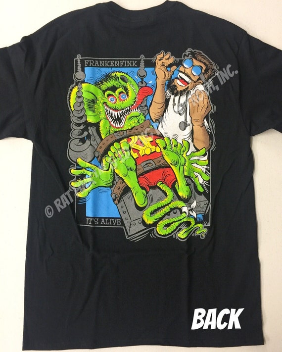 Official Rat Fink Frankenfink T-shirt Ed Big Daddy Roth Men