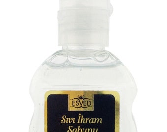 4 stuks speciale harde, 3 stuks vloeibare ongeparfumeerde zeep voor Ihram en Hajj Reisformaat 50 ml