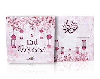 Luxury Fold Eid Money Wallets & Cash Envelopes Islamic Eidi Gift Party