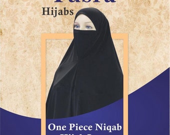 Pull on Instant Ladies one piece Lycra hijab Niqab (Mask) including Face Veil High Quality breathable useful in this pandemic