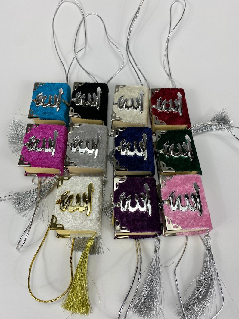 2 X Mini Qur'an Quran Car Hanging Leather or Velvet Made Etsy UK