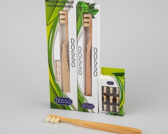 Cabezal Miswak/cepillo de dientes de planta natural con Miswak fabricado en Turquía con cabezales de repuesto