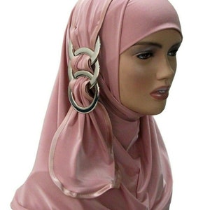 Fancy Ring Metal Hijab Head wear cover scarf Islamic dress High Quality