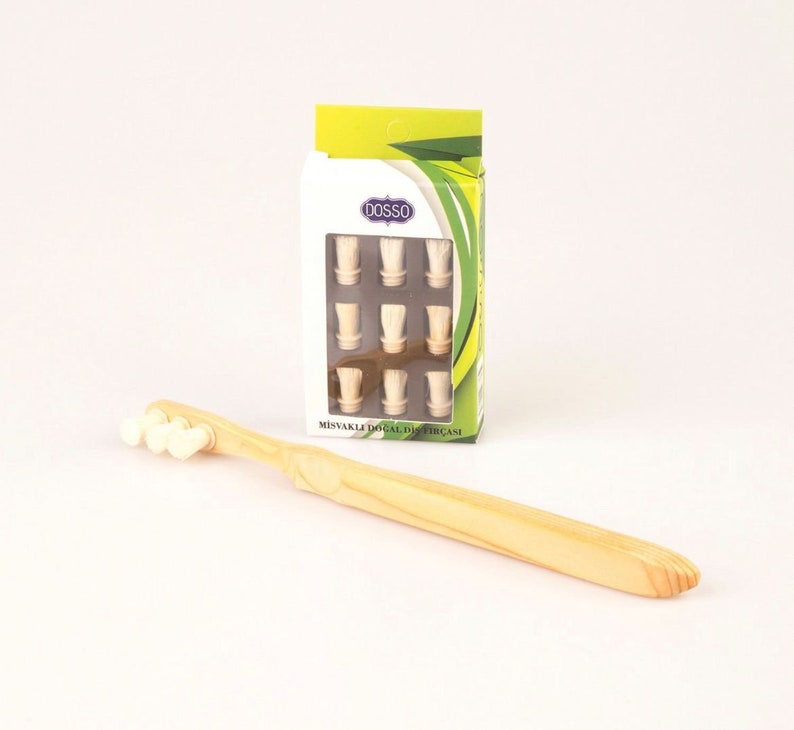 Tête de miswak / Brosse à dents à base de plantes naturelles avec miswak fabriquée en Turquie avec têtes de rechange Spare heads only