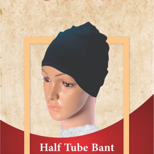 2 x Half Tube Bonnet stretchy comfy material reusable re washable many colours unisex