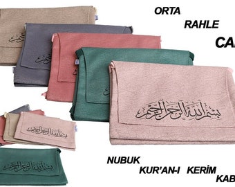 Turkish Chamois Madrasa Quran Bag Islamic with long handle