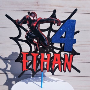 spider man cake topper/gwen spider woman cake topper /miles morales spiderman / into the spiderverse miles morales/spider gwen cake topper