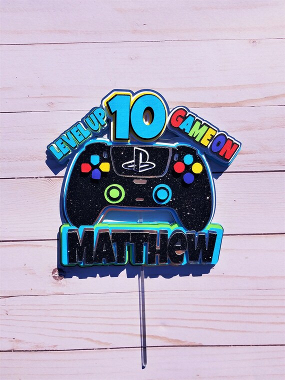 Gamer Cake Topper/ Play Station Cake Topper/ Ps5 Cake Topper/ Etsy
