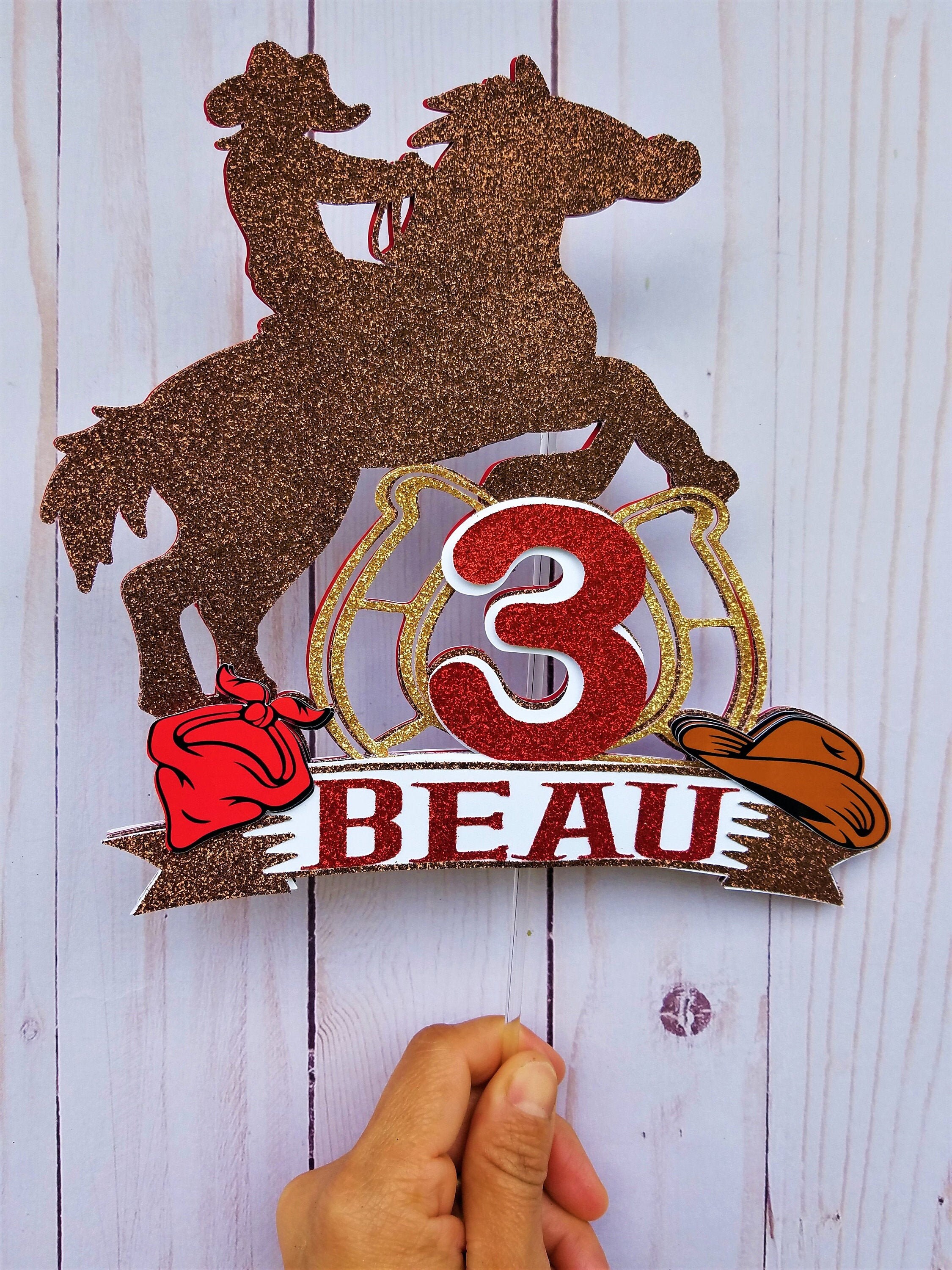 Topper de pastel de vaquero / topper pastel vaquero / niño en Etsy