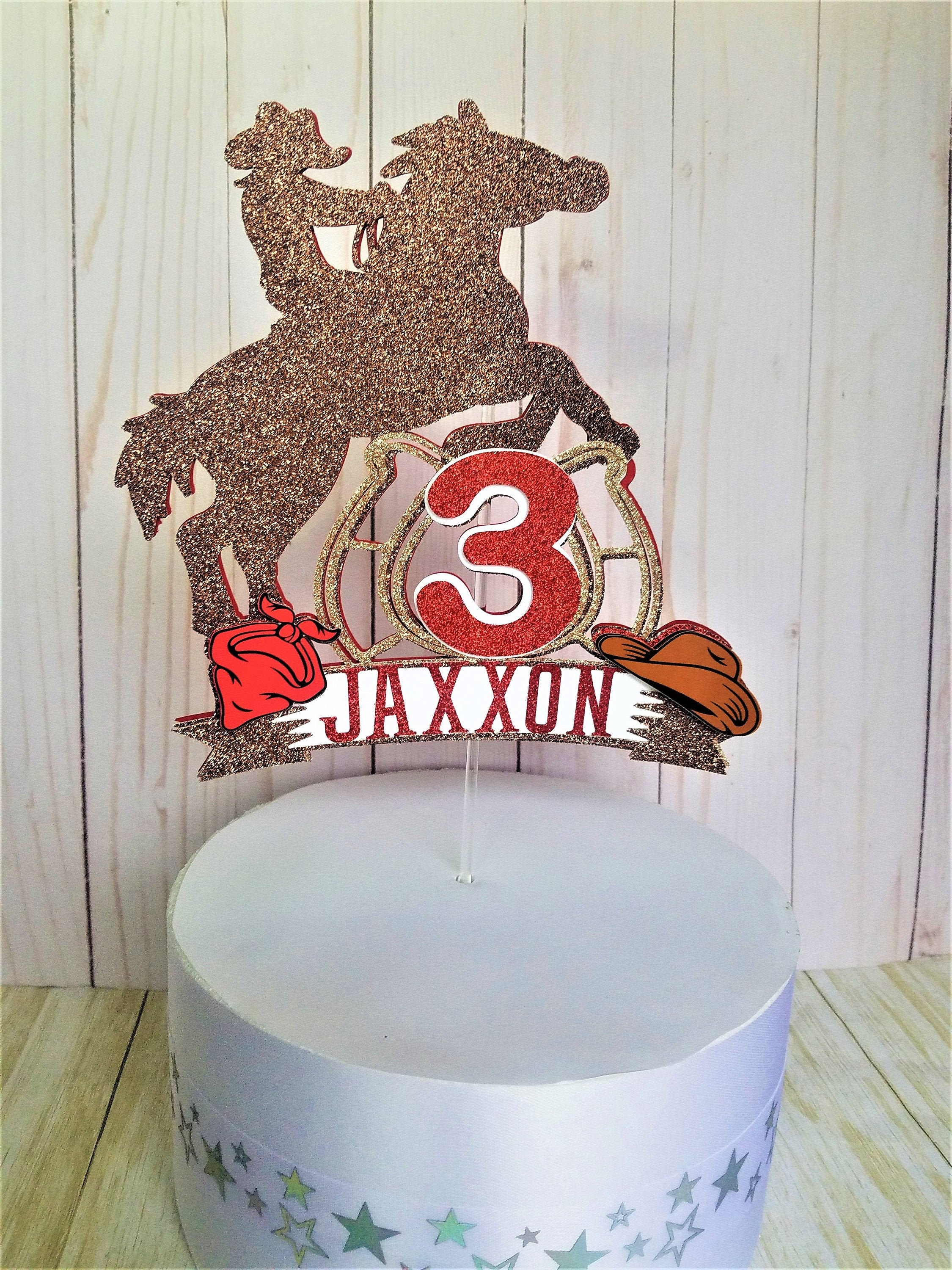 Topper de pastel de vaquero / topper pastel vaquero / niño en Etsy