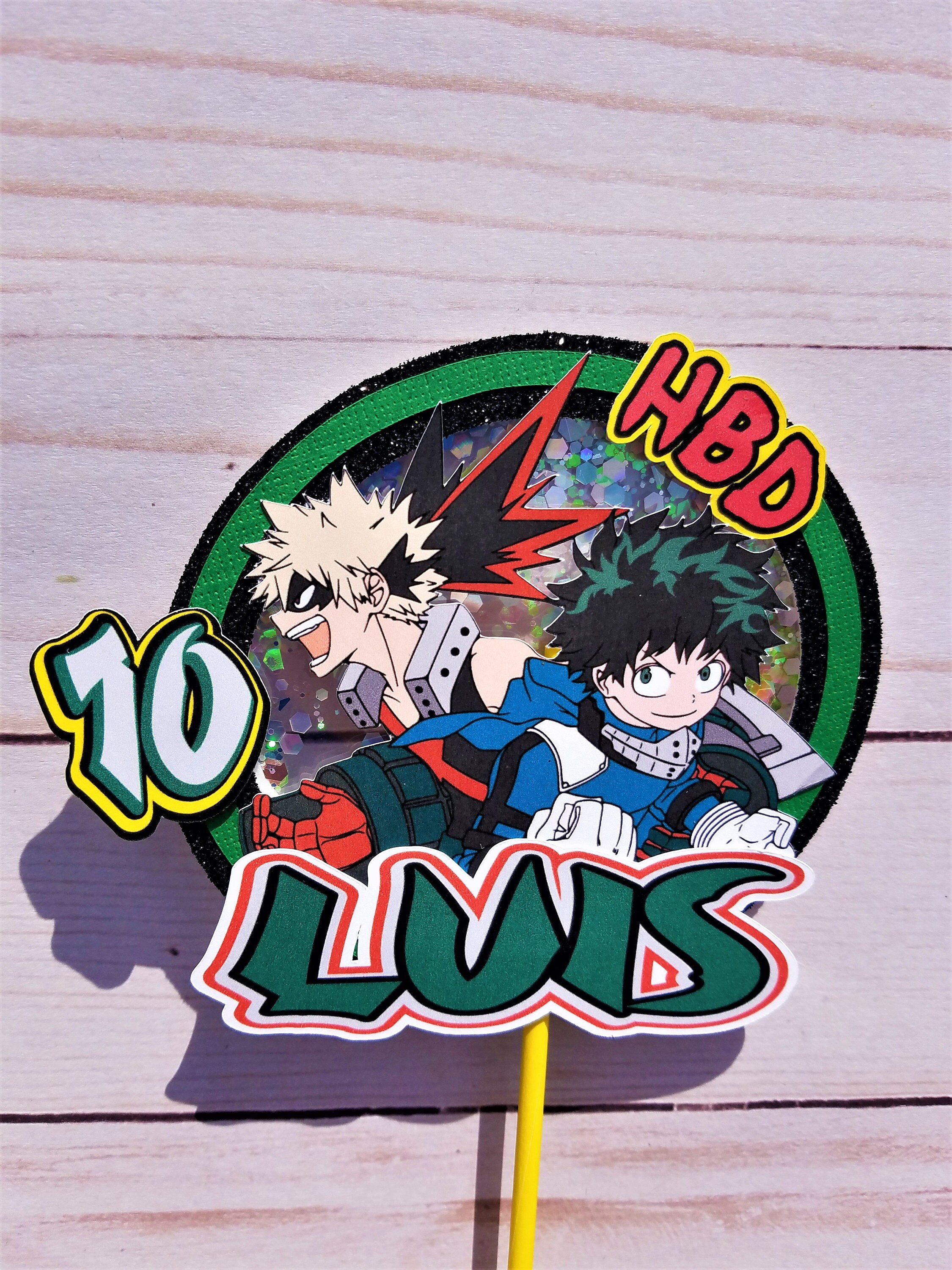 Anime cake topper/my hero academia cake topper/ naruto cake | Etsy
