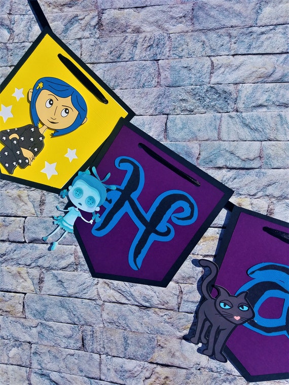 Coraline Cake Topper/coraline Birthday Banner/coraline Decorations/coraline  Doll/coraline/coraline Party Decorations/coraline Banner 