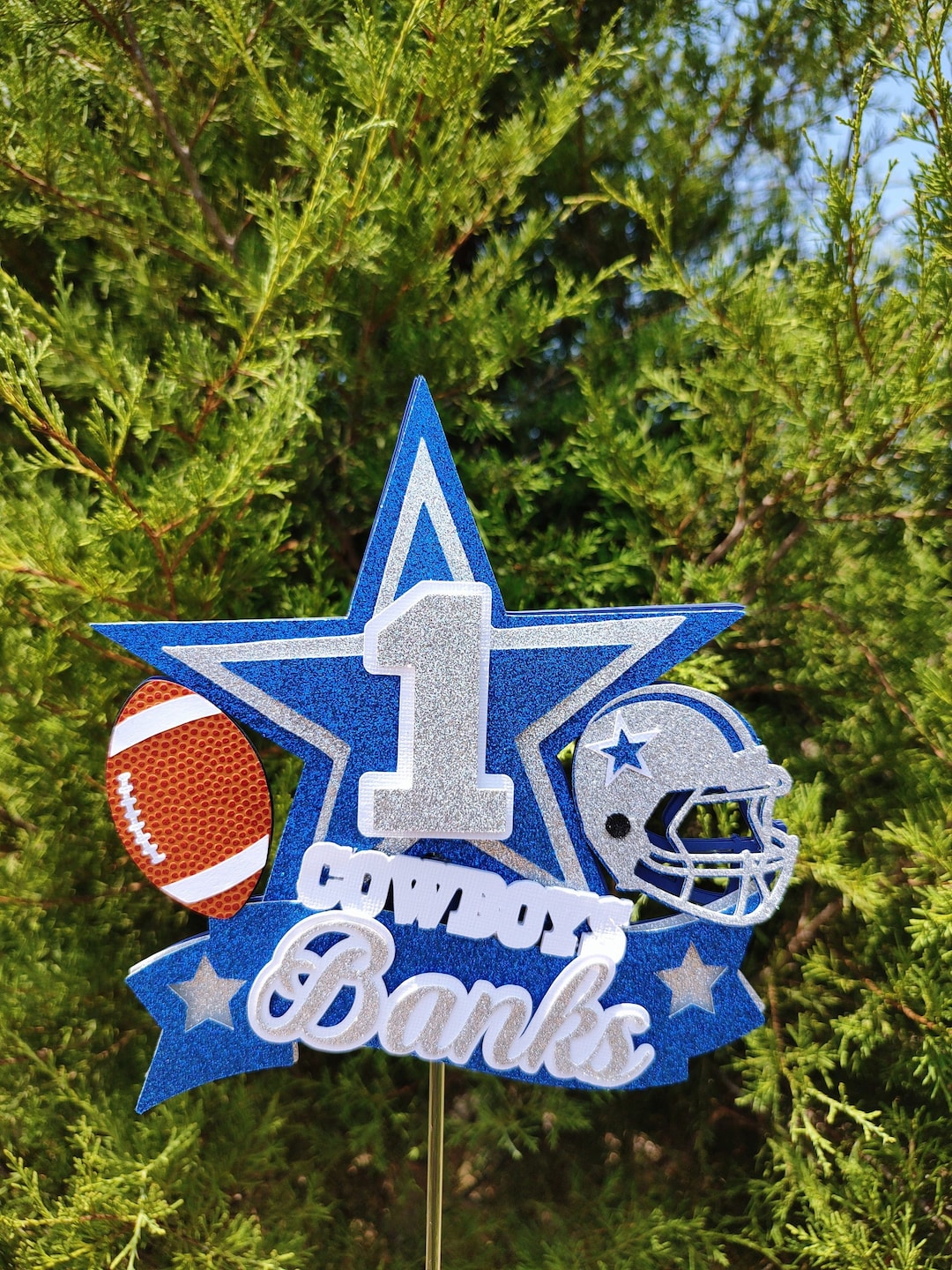 Dallas Cowboys Cake Topper/dallas Cowboys Banner /dallas Etsy