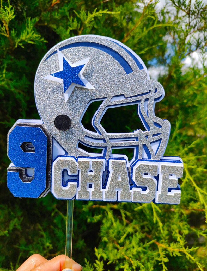 Dallas Cowboys Cake Topper/dallas Cowboys Birthday Banner/ Etsy