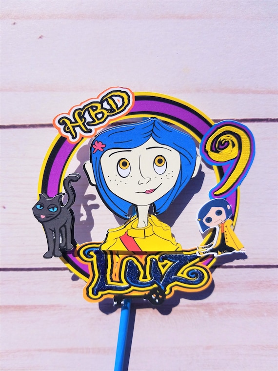 Coraline Cake Topper Coraline Birthday Coraline Decorations Coraline Party  