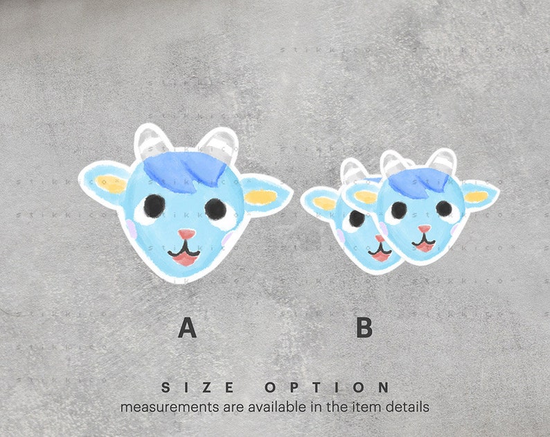 Animal Crossing Inspired Sherb ACNH Sherb Stickers Animal Etsy
