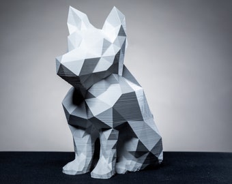 PUPPY DOG PUPPY LowPoly Figure 3D Printing Polygon Art 3D Print Sculpture