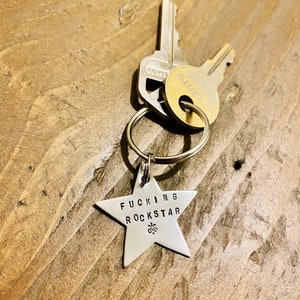 Rockstar Gifts - Funny Keychain - Funny Gifts - Teen Gifts - Gift for Musician - Rockstar - 21st Birthday Gifts