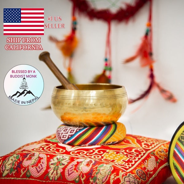 LAST Chance 40%!Tibetan 4” Hand Beaten  Hammering Singing bowls for sound healing, meditation, yoga and charka balancing