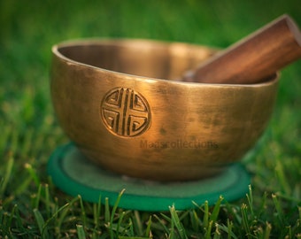 LAST Chance 40%!!5 inch Fullmoon Bowl for yoga, sound healing, meditation Handmade in NEPAL.