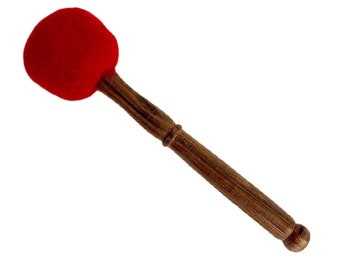 LAST Chance 40%!Red Drum Stick for  Singing bowl for sound healing, meditation, yoga and chakra balancing