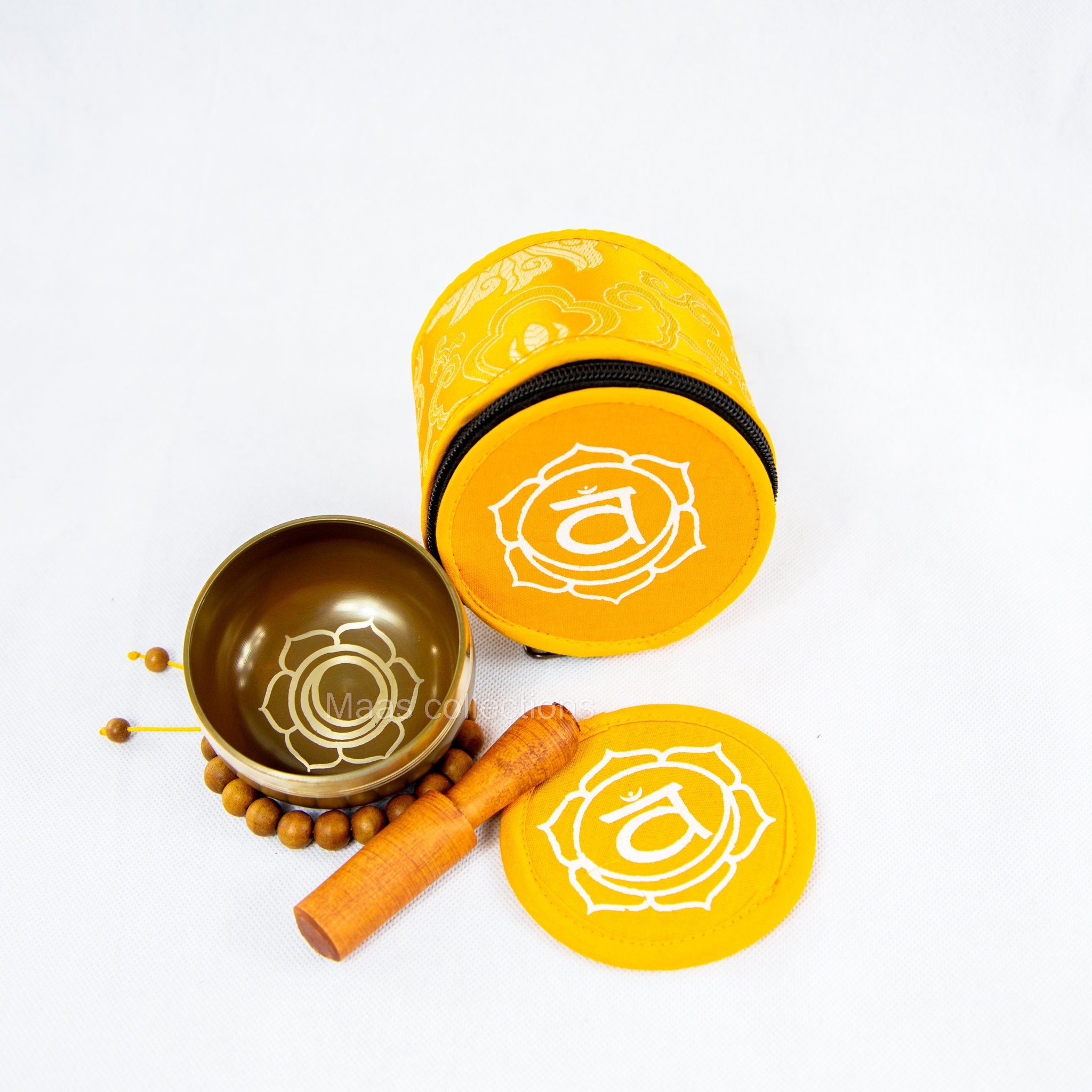 LAST Chance 40!Sacral chakra set Tibetan Handmade singing bowl for