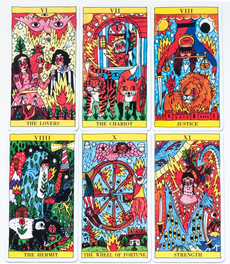 Tarot Del Fuego Tarot Card Deck Oracle Deck Etsy