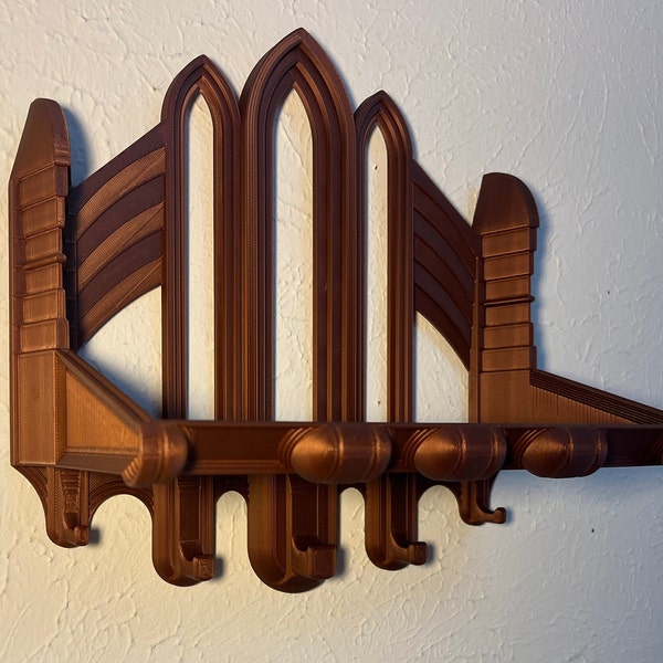 Art Deco Arch Shelf/ Key Hanger
