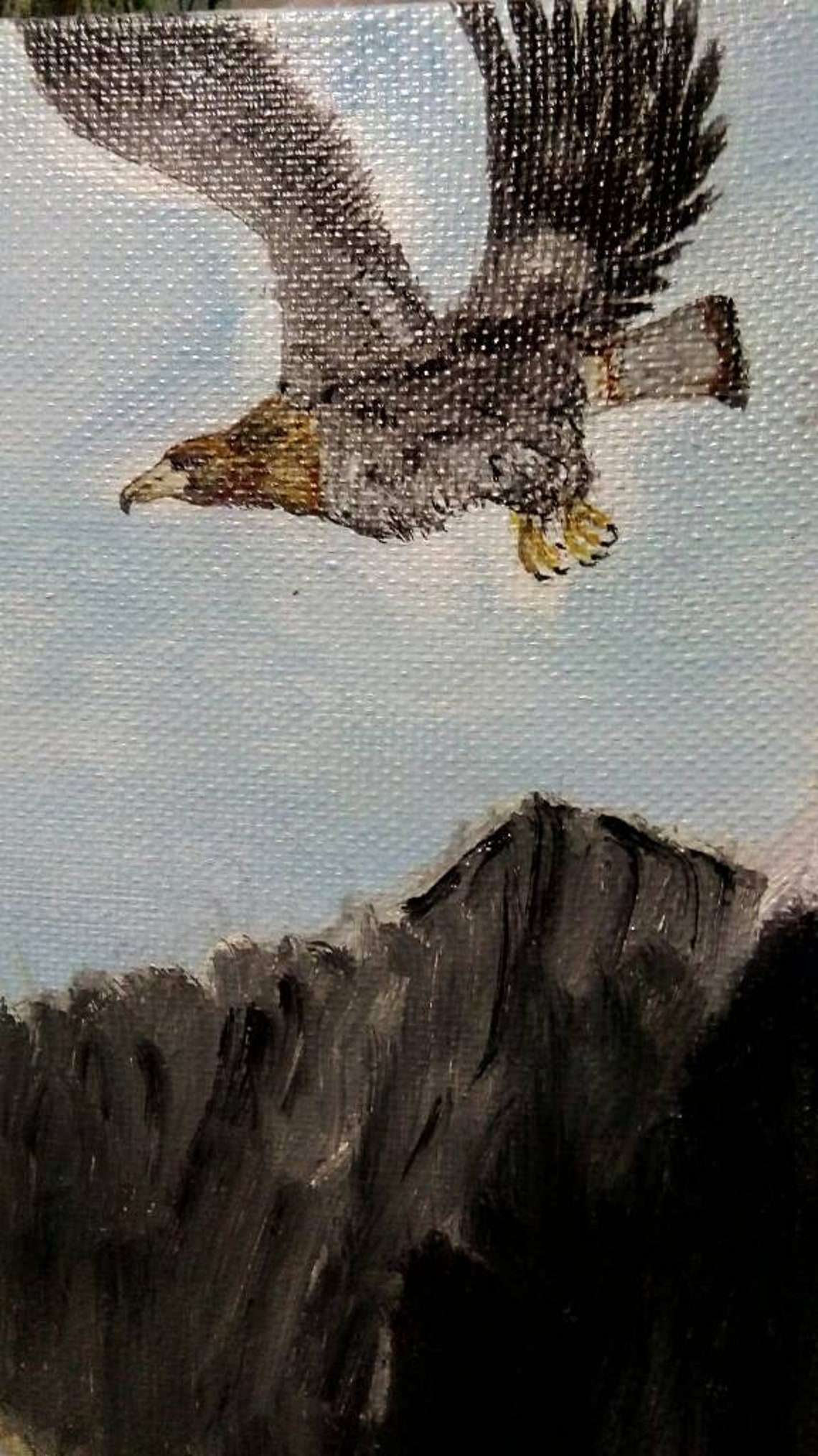 Oil painting animals Landscape Art Canvas 1523inches Texture Etsy