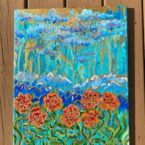 Golden Rain Original Painting