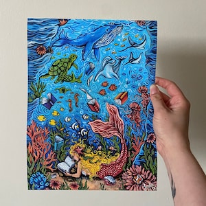Stampa C'era una volta Mermom 9"X12".