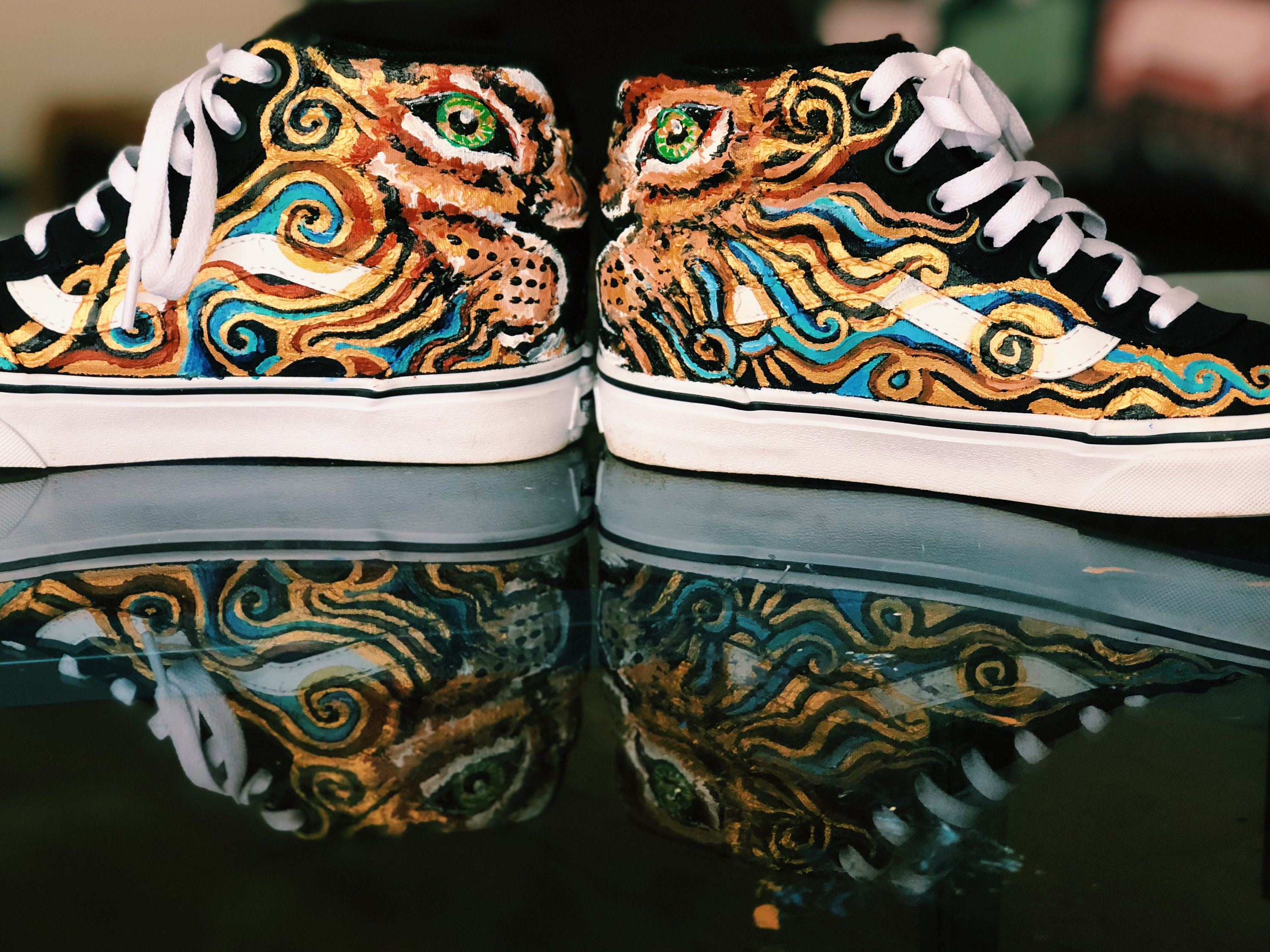 Custom sk8 hi vans Italia - Main Image