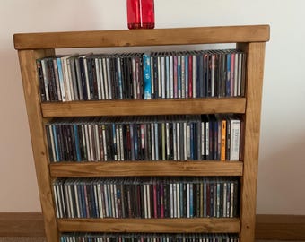 Vintage 80s - Ikea Boalt CD Rack, Wooden Storage Rack, Storage