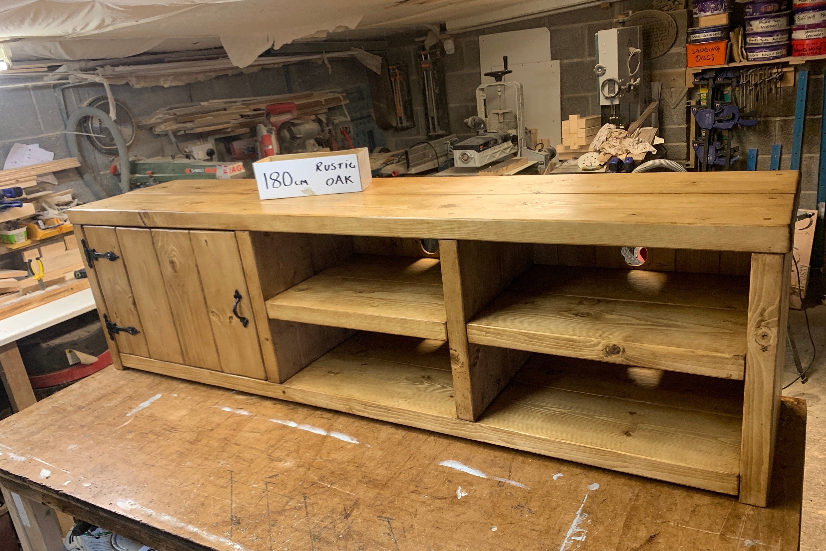 Knotty pine 2024 tv stand