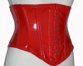 Waist corset made of PVC vinyl size 34 ~ 48
