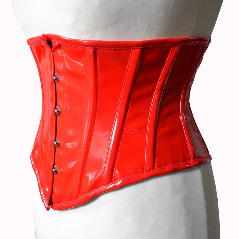 Waist corset made of PVC vinyl size 34 ~ 48