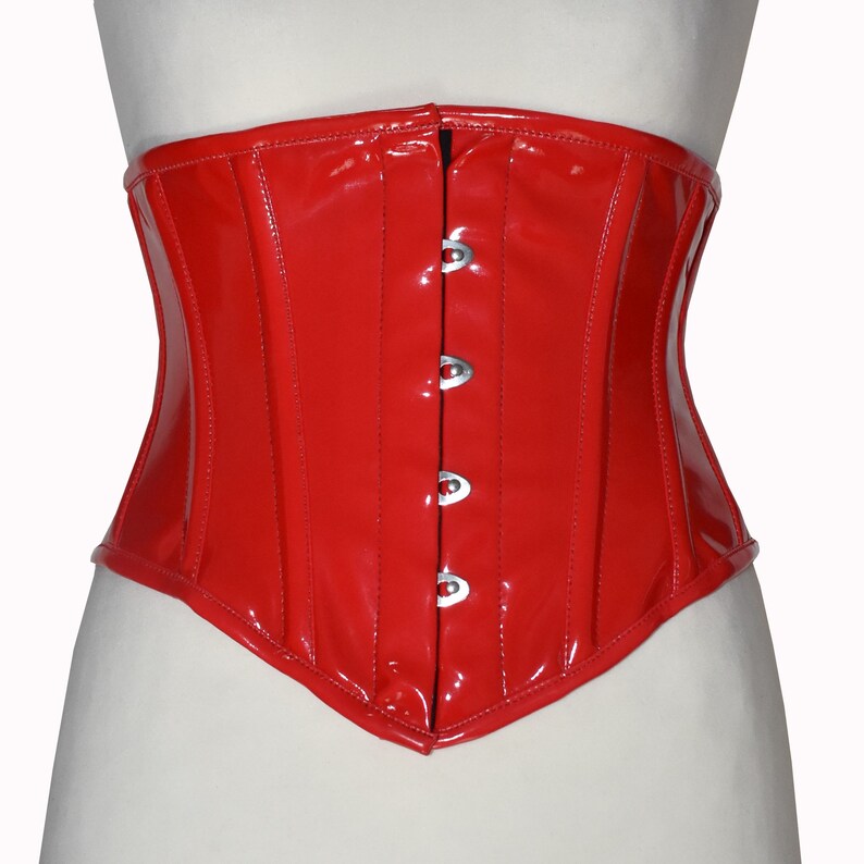 Waist corset made of PVC vinyl size 34 ~ 48