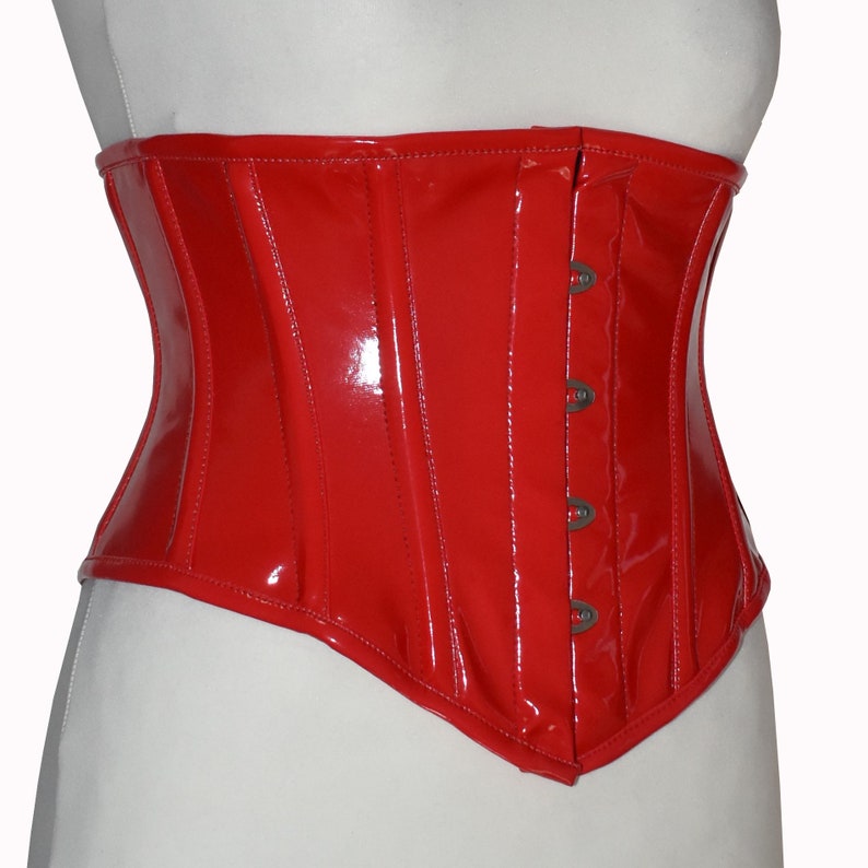 Waist corset made of PVC vinyl size 34 ~ 48
