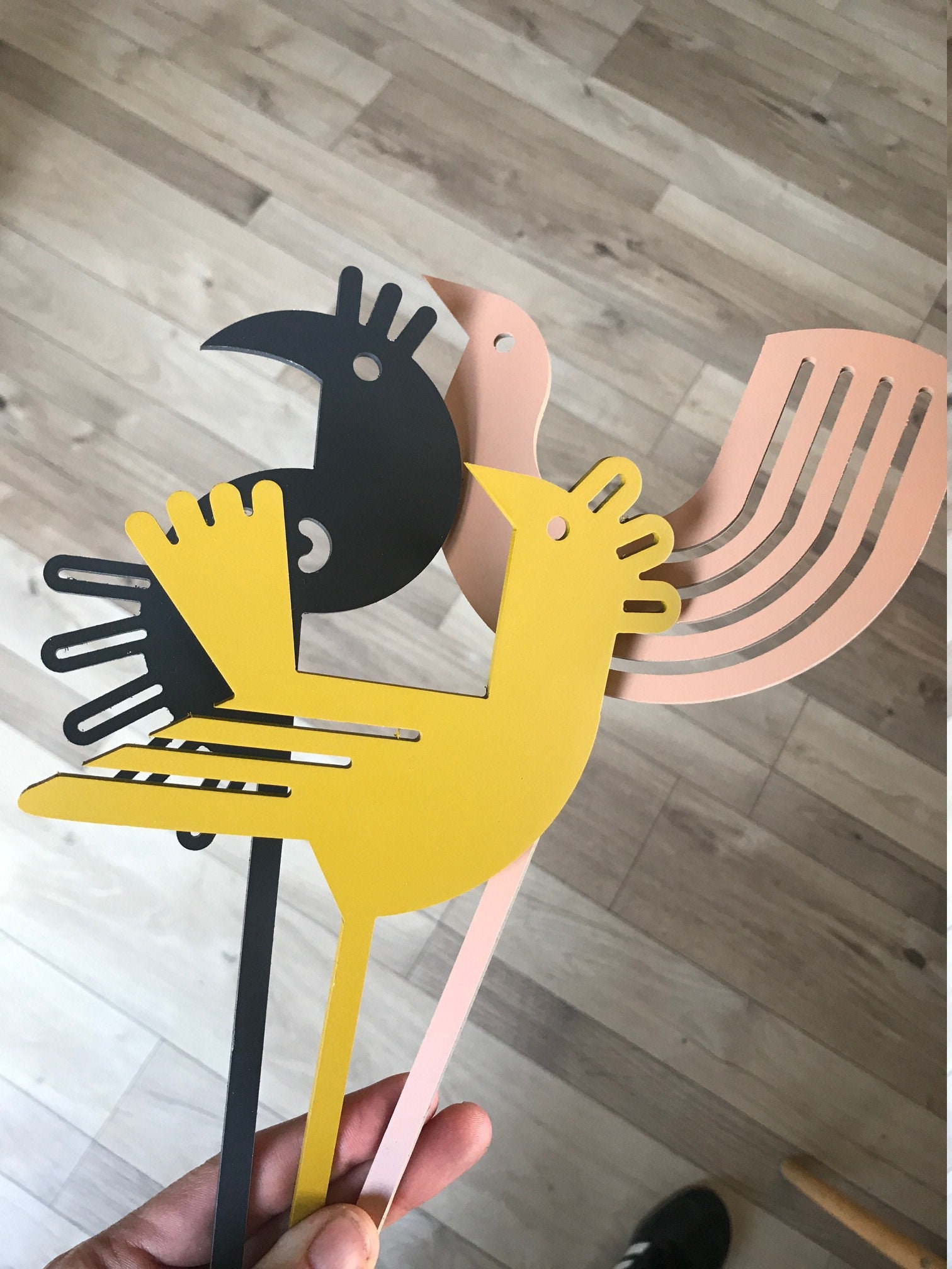 Décoration Pour Plante Jardinière Pic Oiseau