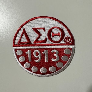 Delta Sigma Theta Sorority 3&quot; Circle  Patch