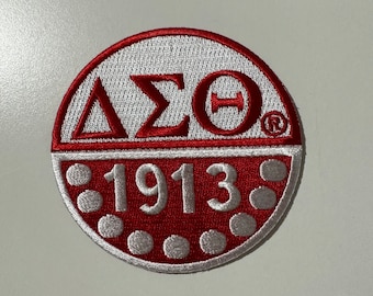 Delta Sigma Theta Sorority 3" Circle  Patch