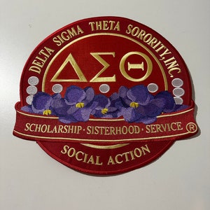 Delta Sigma Theta Sorority Circular 5 inch Patch