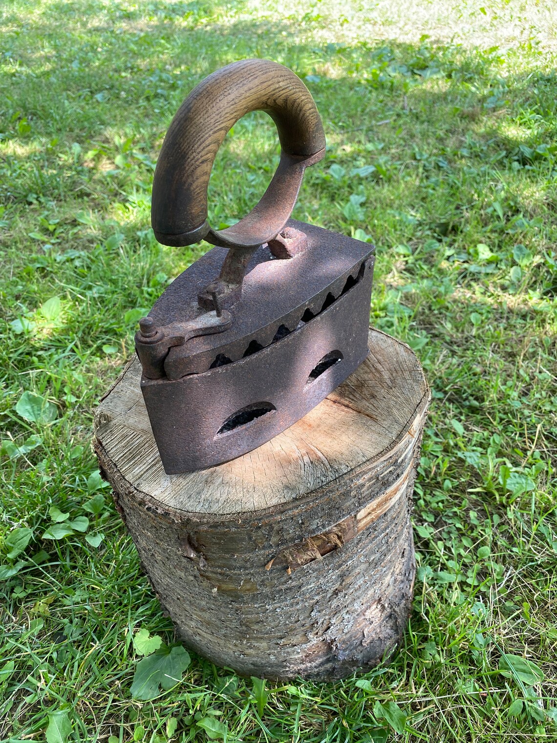 Big Antique Coal Iron Coal Fired Iron Height 9 Inches Etsy