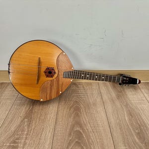 Dombra ucraniana vintage, Domra profissional, instrumento folclórico nacional de cordas, bandolim de 4 cordas, balalaica ucraniana, à venda, com estojo.